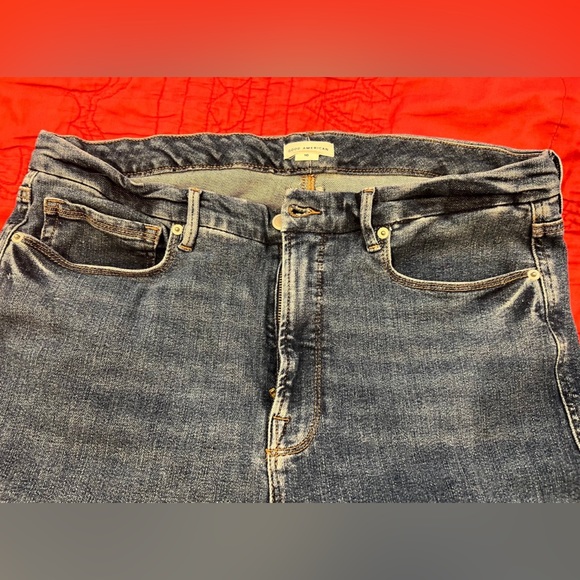 Good American Good Curve Straight Jeans size 16 Plus Indigo522, worn/washed once - Picture 2 of 6